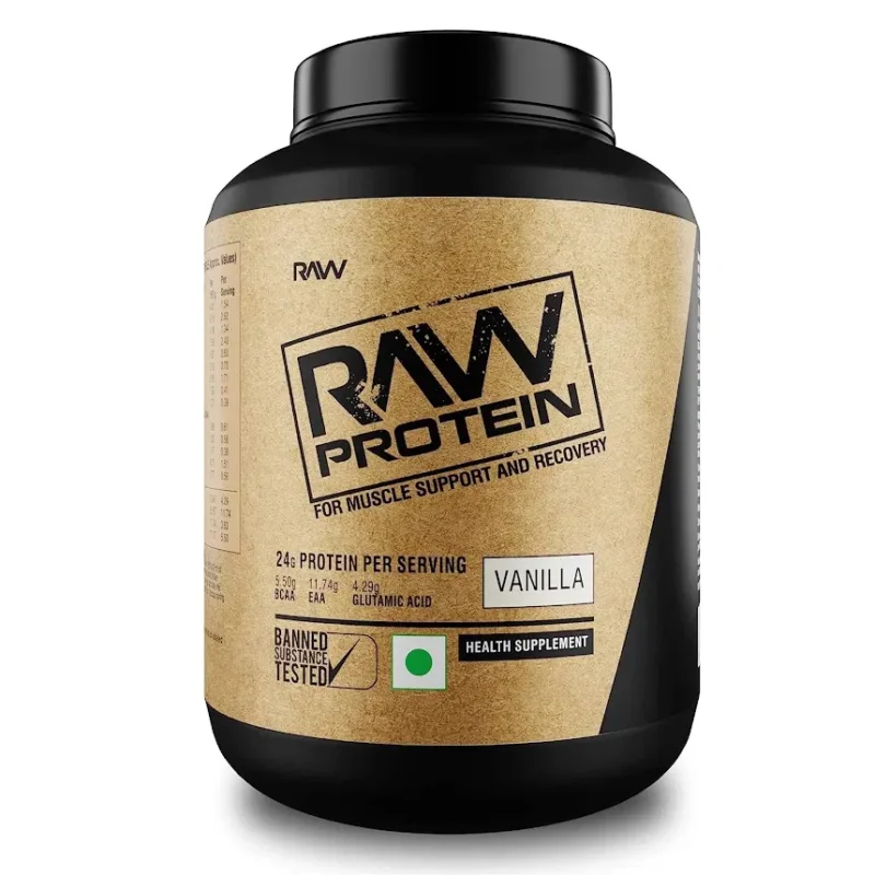 HEALTHFARM Raw Whey Protein Isolate + Whey Protein Concentrate Highest Rated Protein Powder, Hormone Free, Zero Additives, Low Fat Sports Nutrition Protein (Vanilla, 2Kg) Bargain