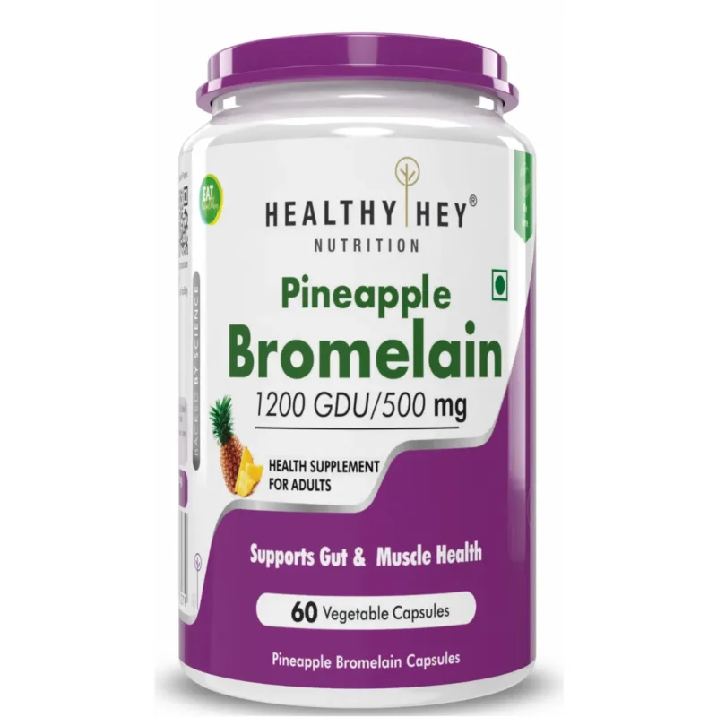 Place Order Healthyhey Nutrition Bromelain Digestive Enzyme High Concentrate 1200 Gdu/G 500 Mg 60 Veg Caps (Pack Of 1)