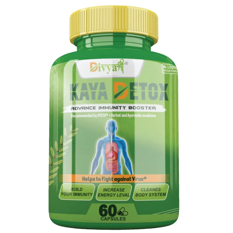 Divya Shree Kaya Detox Capsule for Immunity Booster Capsules, Body Stamina Energy, Body Strength 60 Capsule by Jeevan Care Ayurveda Authentic