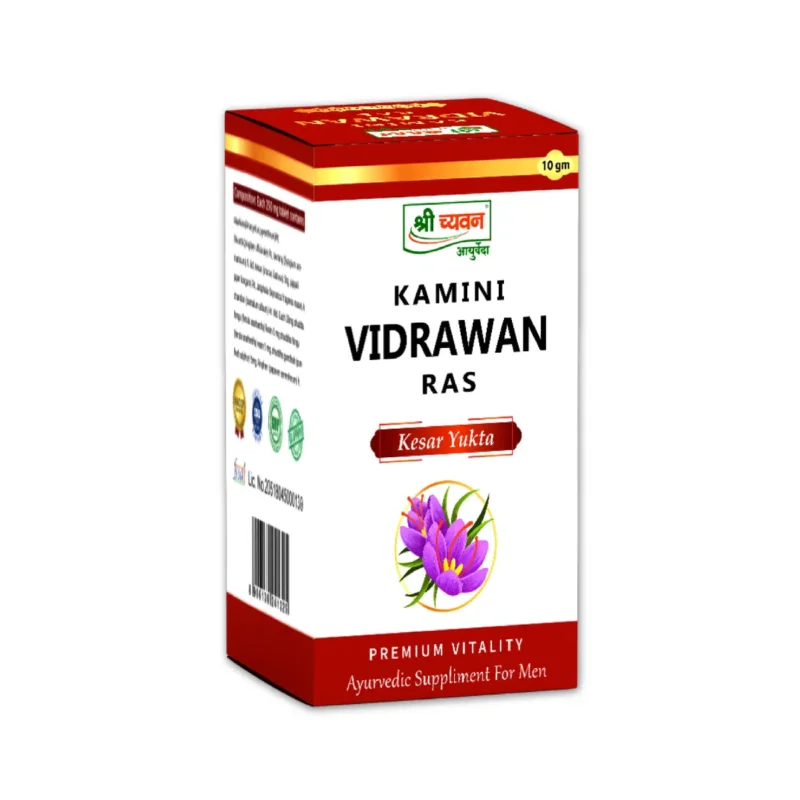 Shri Chyawan Kamini Vidrawan Ras 5gm Tablet Reduces Stress and Anxiety Promotes overall wellness Last Chance