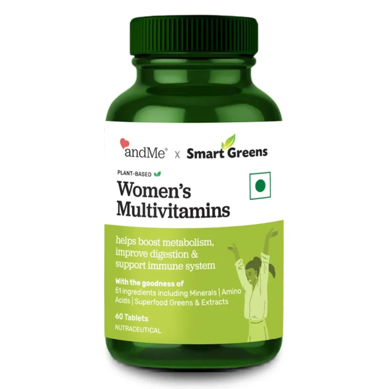Grab Now andMe Smart Green Plant Based MultiVitamin Tablets, 60 Tablets
