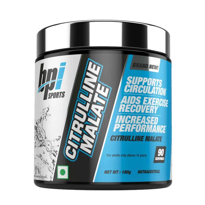 BPI Sports Citrulline Malate Powder Boosts Nitric Oxide, Pre Workout supplement for Men & Women 180 gm Unflavoured Super Sale