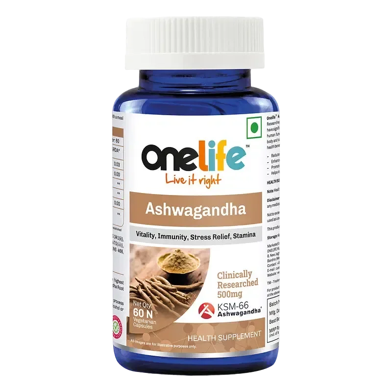 Onelife Ashwagandha KSM 66 60 Capsules Authentic