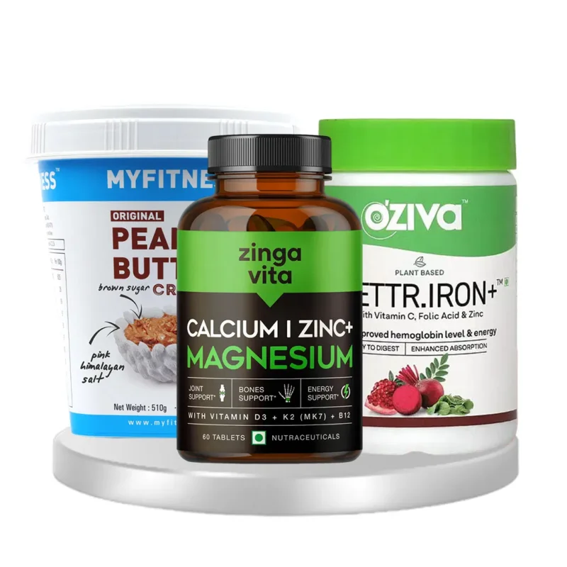 Free Returns Women Nourish + Strength Pack ( Calcium, Magnesium, Zinc, Folic Acid, Moringa & Many More)