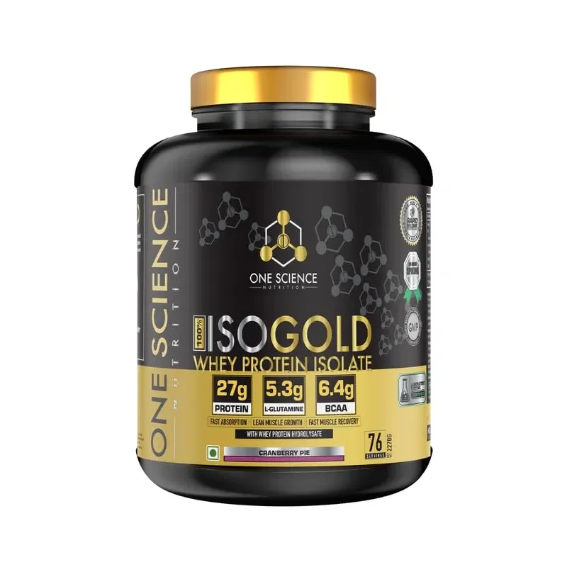 One Science Nutrition (OSN) Iso Gold Whey Protein 76 Serving 27g Protein Cranberry Pie Flavour Muscle Recovery Fast Absorption 2.27kg Discount