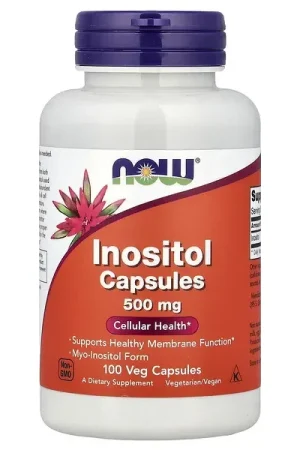 NOW Foods, Inositol, 500 mg, 100 Veg Capsules Best Seller