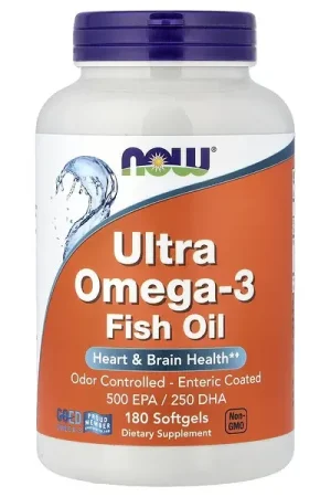 NOW Foods, Ultra Omega-3 Fish Oil, 180 Softgels Discount