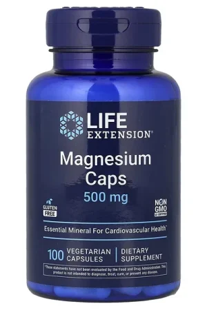 Life Extension, Magnesium Caps, 500 mg, 100 Vegetarian Capsules Factory Price