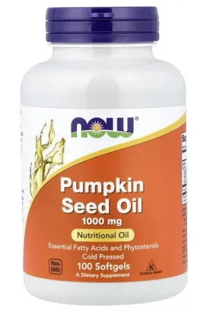 NOW Foods, Pumpkin Seed Oil, 100 Softgels (1,000 mg per Softgel) Hot Deal