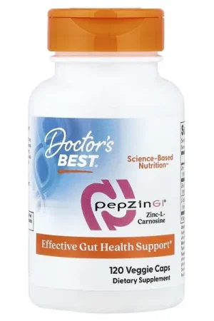Doctor‘s Best, PepZin GI®, Zinc-L-Carnosine, 120 Veggie Caps Top Rated