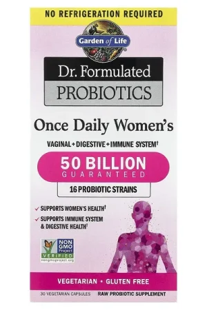 Garden of Life, Dr. Formulated Probiotics, Once Daily Women‘s, 50 Billion, 30 Vegetarian Capsules Fast Shipping