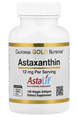 In Demand California Gold Nutrition, Astaxanthin, Astalif® Pure Icelandic, 12 mg, 120 Veggie Softgels