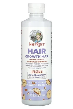 MaryRuth‘s, Hair Growth Max Liposomal, Almond Cookie, 15.22 fl oz (450 ml) Limited Time