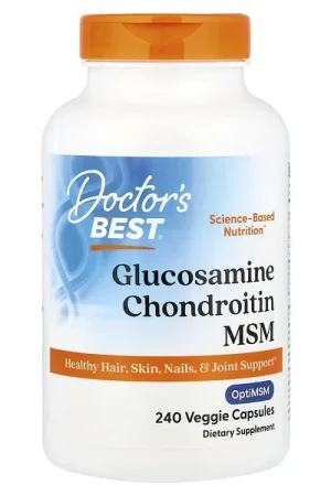 Doctor‘s Best, Glucosamine Chondroitin MSM with OptiMSM®, 240 Veggie Capsules Fan Favorite