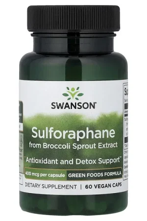 In Demand Swanson Vitamins, Sulforaphane from Broccoli Sprout Extract, 400 mcg, 60 Vegan Caps