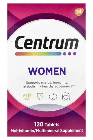 Centrum, Women Multivitamin, 120 Tablets Place Order