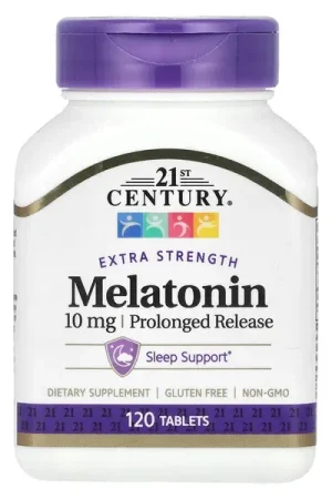 21st Century, Melatonin, Prolonged Release, 10 mg, 120 Tablets Grab Now