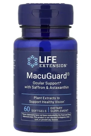 Life Extension, MacuGuard®, Ocular Support with Saffron & Astaxanthin, 60 Softgels Save Now