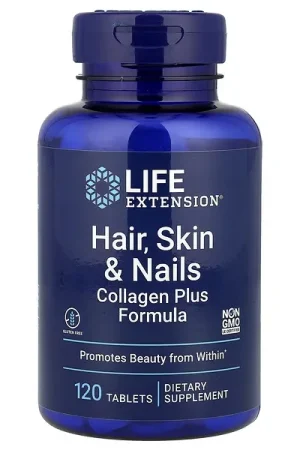Life Extension, Hair, Skin & Nails, Collagen Plus Formula, 120 Tablets New Arrival