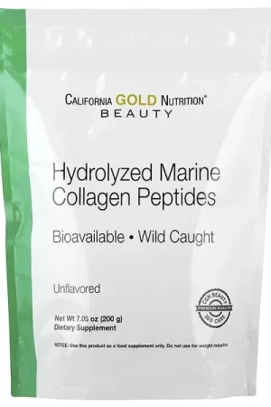 Professional Grade California Gold Nutrition, Hydrolyzed Marine Collagen Peptides, Unflavored, 7.05 oz (200 g)
