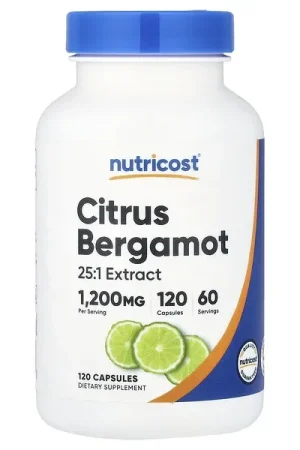 Limited Time Nutricost, Citrus Bergamot, 120 Capsules (600 mg per Capsule)