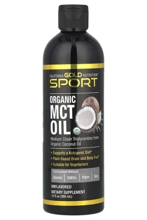 California Gold Nutrition, Sport, Organic MCT Oil, Unflavored, 12 fl oz (355 ml) Latest