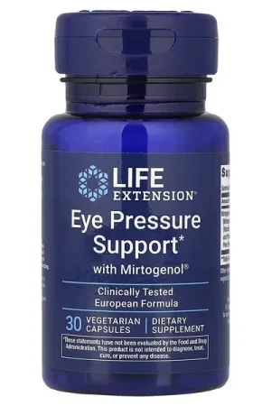 Life Extension, Eye Pressure Support with Mirtogenol®, 30 Vegetarian Capsules Hassle-Free Returns