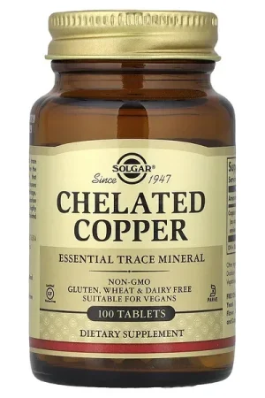 Bargain Solgar, Chelated Copper, 100 Tablets (2.5 mg per Tablet)