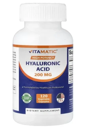 Reduced Price Vitamatic, Hyaluronic Acid, High Potency, 120 Vegetable Capsules