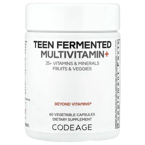 Codeage, Teen Fermented Multivitamin+, 60 Vegetable Capsules Shop Now