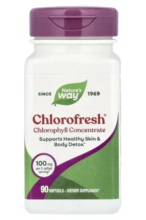 While Supplies Last Nature‘s Way, Chlorofresh®, Chlorophyll Concentrate, 90 Softgels (50 mg per Softgel)