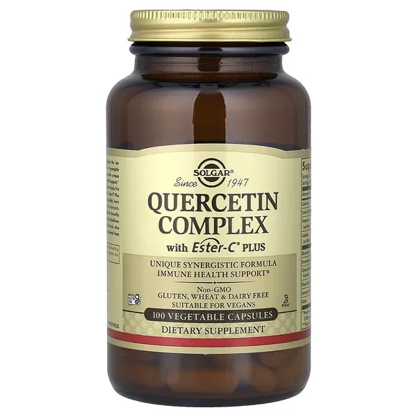 Order Now Solgar, Quercetin Complex with Ester-C® Plus, 100 Vegetable Capsules