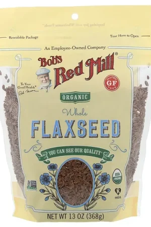 Secure Checkout Bob‘s Red Mill, Organic Whole Flaxseed, 13 oz (368 g)