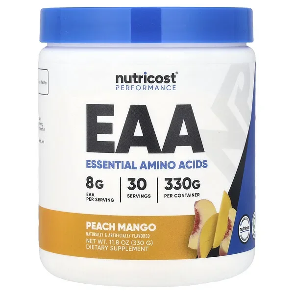 Super Sale Nutricost, Performance, EAA, Peach Mango, 11.8 oz (330 g)