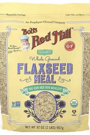 Don't Miss Out Bob‘s Red Mill, Organic Flaxseed Meal, Whole Ground, 32 oz (907 g)