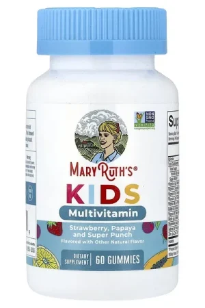 MaryRuth‘s, Kids Multivitamin Gummies, Strawberry, Papaya and Super Punch, 60 Gummies Professional Grade