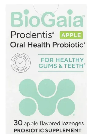 BioGaia, Prodentis®, Oral Health Probiotic, Apple, 30 Lozenges Top Rated