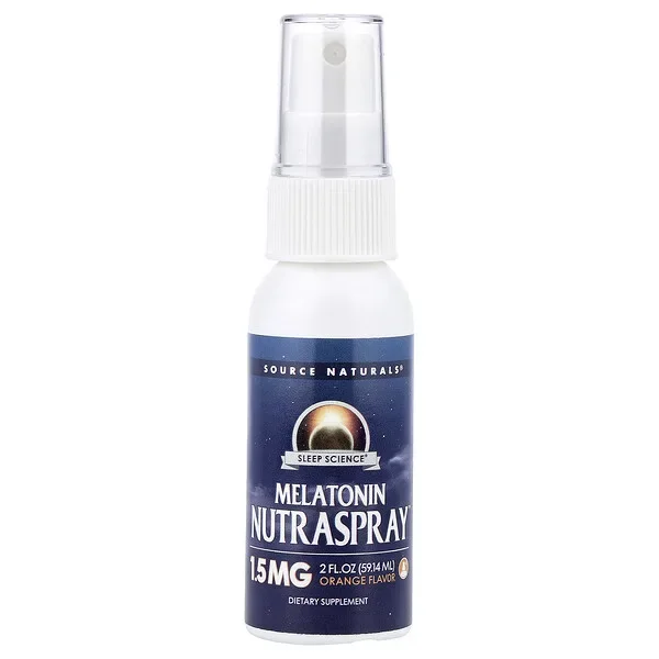 Source Naturals, Sleep Science®, Melatonin NutraSpray, Orange, 2 fl oz (59.14 ml) Last Chance