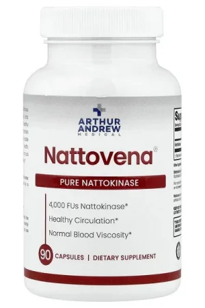 Arthur Andrew Medical, Nattovena®, Pure Nattokinase, 4,000 FU, 90 Capsules Brand New