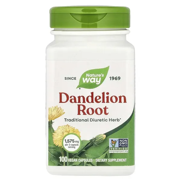 Get Yours Nature‘s Way, Dandelion Root, 100 Vegan Capsules (525 mg per Capsule)