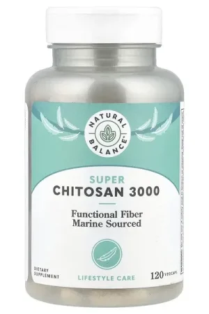 Don't Miss Out Natural Balance, Super Chitosan 3000, 120 VegCaps (750 mg per Capsule)