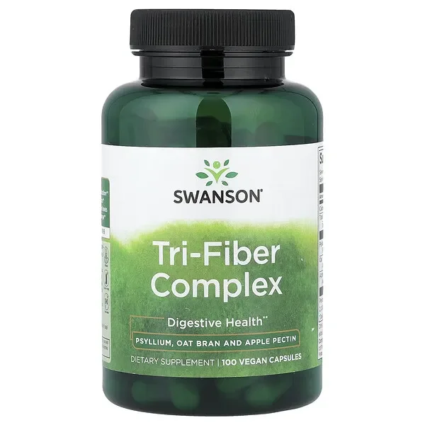 Swanson Vitamins, Tri-Fiber Complex, 100 Vegan Capsules Final Sale