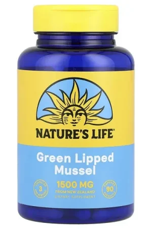 Nature‘s Life, Green Lipped Mussel, 90 Capsules (500 mg per Capsule) Next Day Delivery