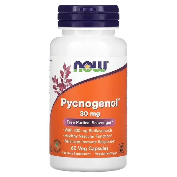 NOW Foods, Pycnogenol® With Bioflavonoids, 60 Veg Capsules Flash Sale