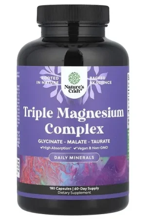 Reduced Price Nature‘s Craft, Triple Magnesium Complex, 180 Capsules (133 mg per Capsule)