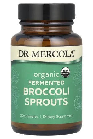 Dr. Mercola, Organic Fermented Broccoli Sprouts, 30 Capsules Fast Shipping