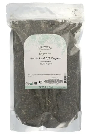 Grab Now Starwest Botanicals, Organic Nettle Leaf C/S, 4 oz (113.4 g)