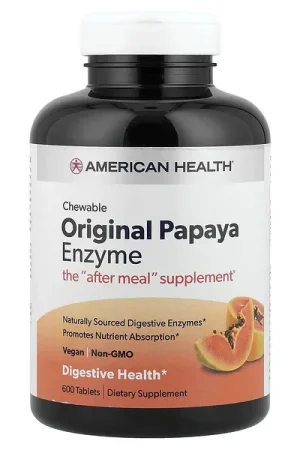 American Health, Original Chewable Papaya Enzyme, 600 Tablets Today Only