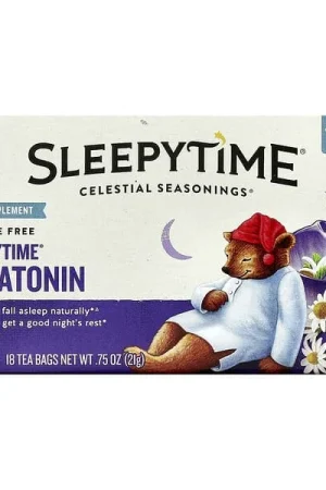 Celestial Seasonings, Wellness Tea, Sleepytime® Melatonin, Caffeine Free, 18 Tea Bags, 0.75 oz (21 g) Exclusive Offer