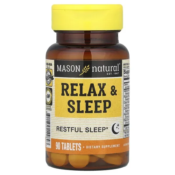 Mason Natural, Relax & Sleep, 90 Tablets Free Returns